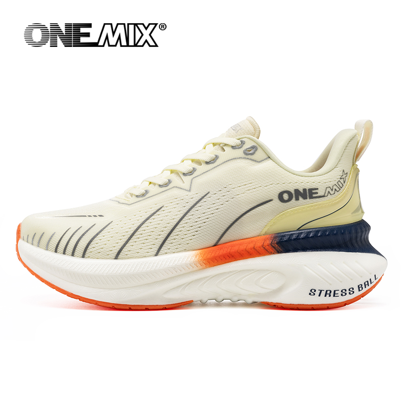 Women Shoes Qc - ONEMIX Białe buty do biegania po