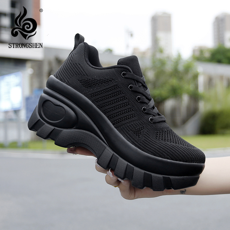 Women Shoes Qc - STRONGSHEN damskie buty sportowe na platformie
