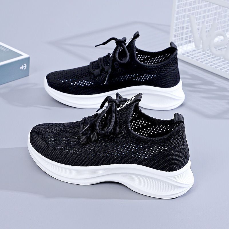 Women Shoes Qc - Letnie ażurowe sneakersy damskie z siateczki,