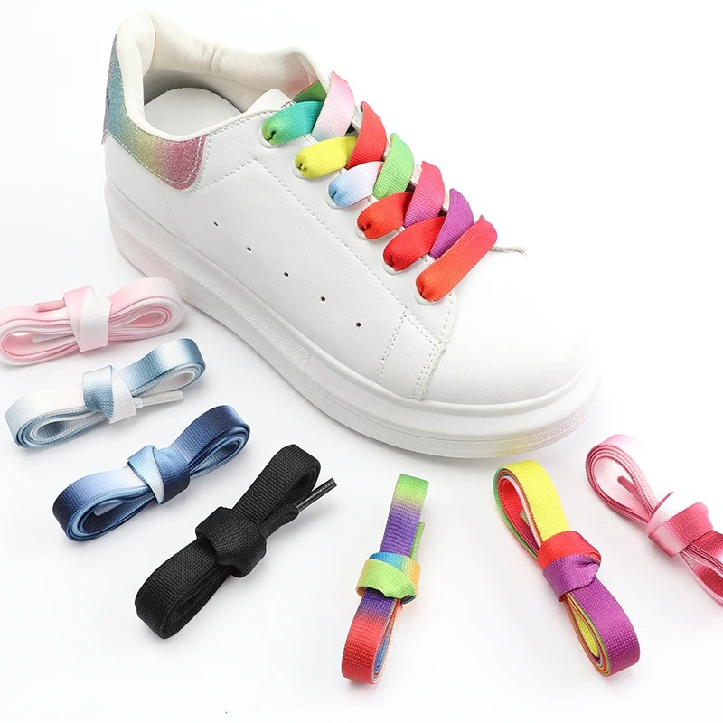 Women Shoes Mk - Płaskie sznurówki do butów z efektem