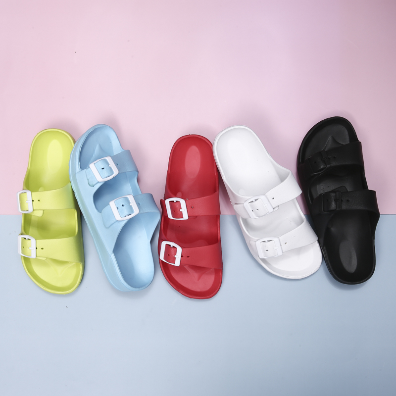 Women'S Shoes For Flat Feet - Klapki domowe lekkie, regulowane sandały EVA