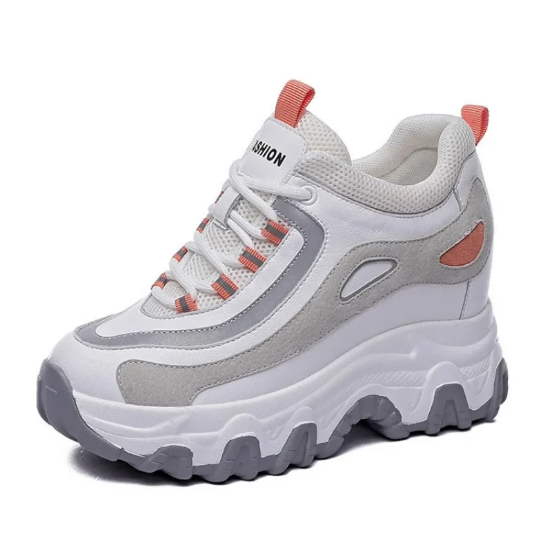 Wedge Heeled Sneaker - Damskie buty casual na platformie ze