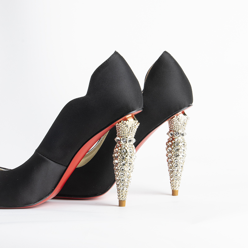 Women'S Shoes Red Bottoms - Luksusowe Czarne Szpilki z Czerwoną Podeszwą