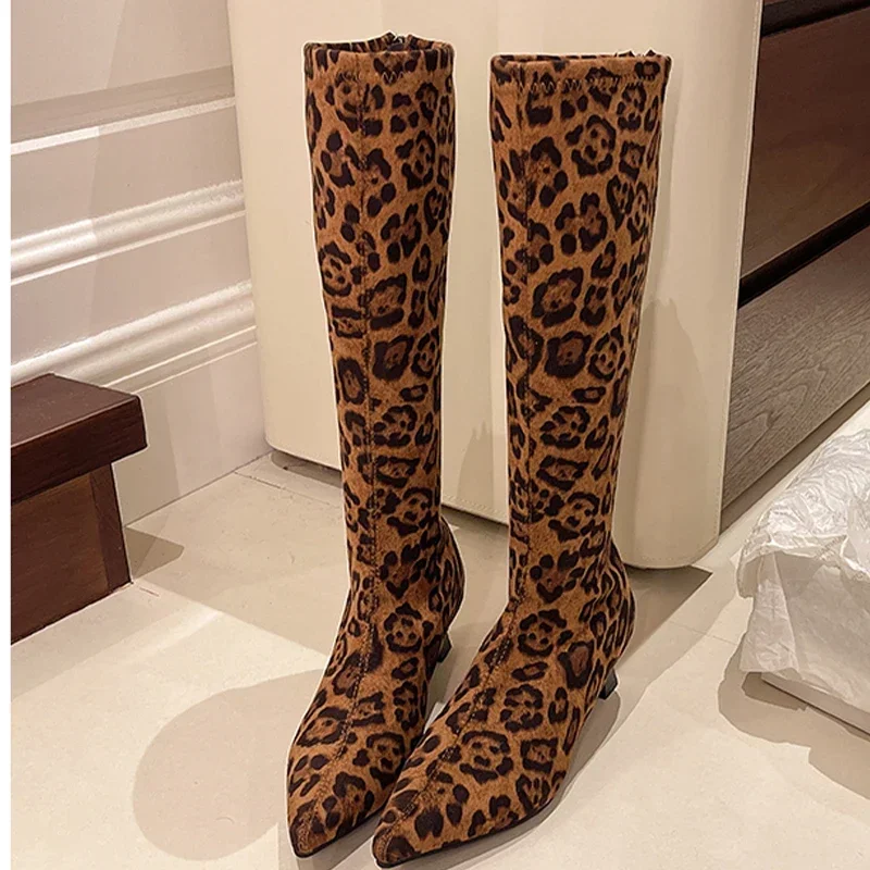 Pointed Toe Knee High Boots Wo – High Knee Heel Boots recenzja i cena