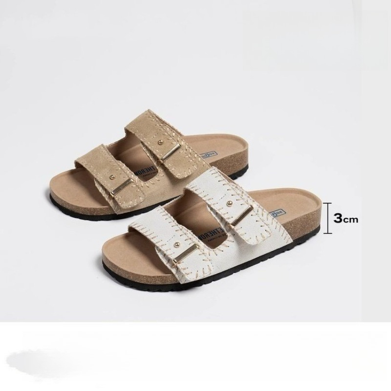 Damskie klapki z regulowanymi  – Cork Wedge Sandal recenzja i cena