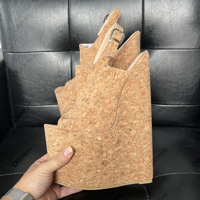 Olomm Ręcznie Robione Damskie  – Cork Wedge Sandal recenzja i cena