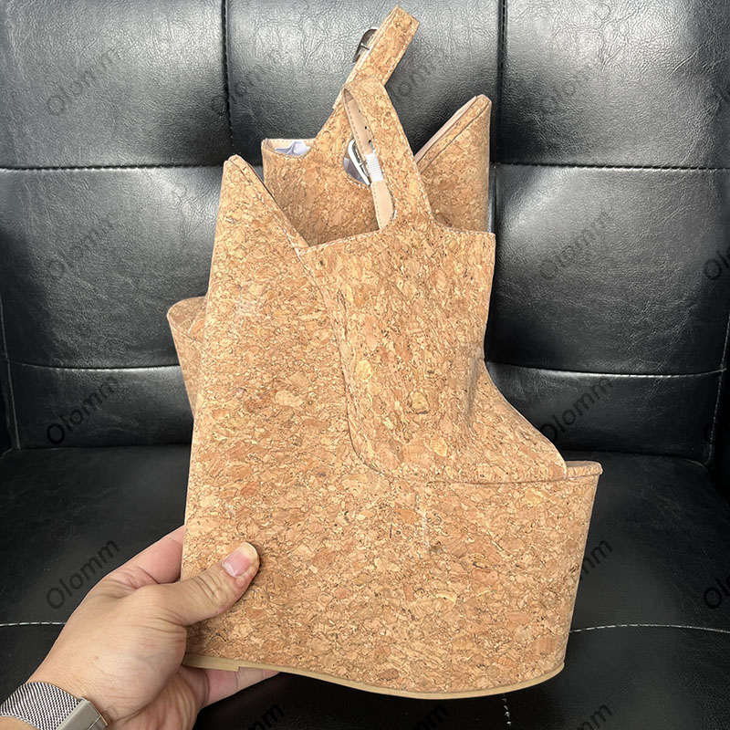 Olomm Ręcznie Robione Damskie  – Cork Wedge Sandal recenzja i cena