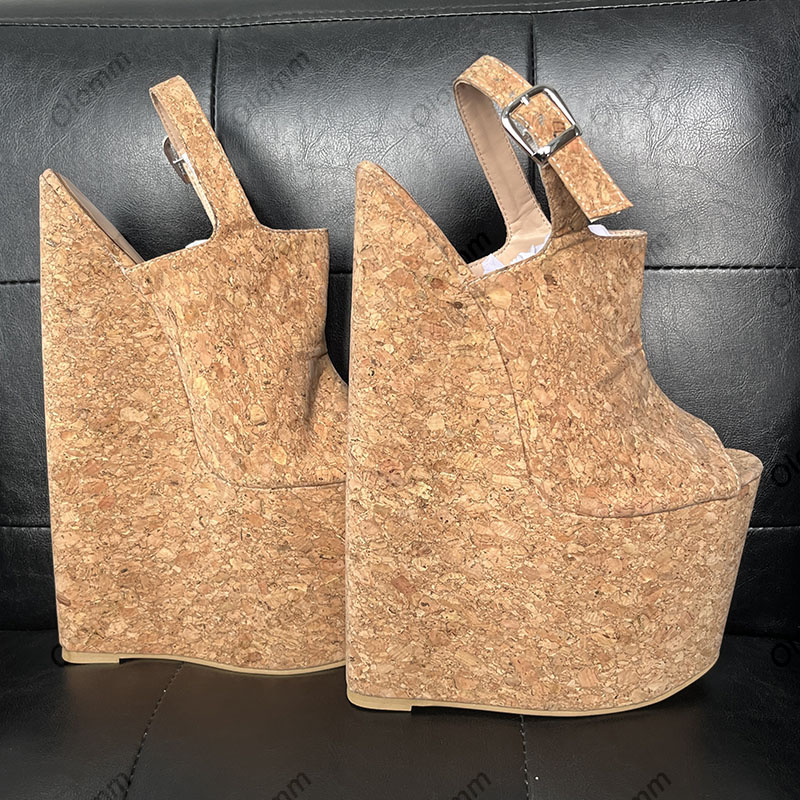 Olomm Ręcznie Robione Damskie  – Cork Wedge Sandal recenzja i cena