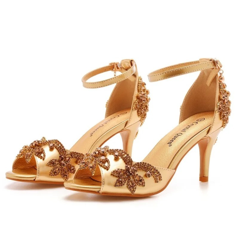 Projektant Moda Damskie Obuwie – Rhinestone Sandal Women recenzja i cena
