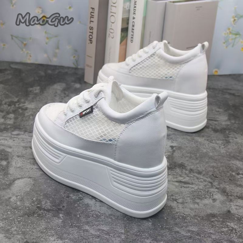 Damskie tenisówki z siateczki  – Wedge Heeled Sneaker recenzja i cena