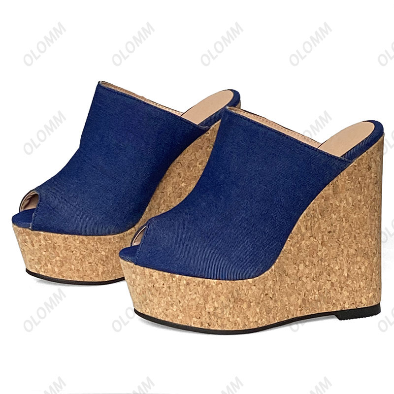 Olomm ręcznie robione damskie  – Cork Wedge Sandal recenzja i cena