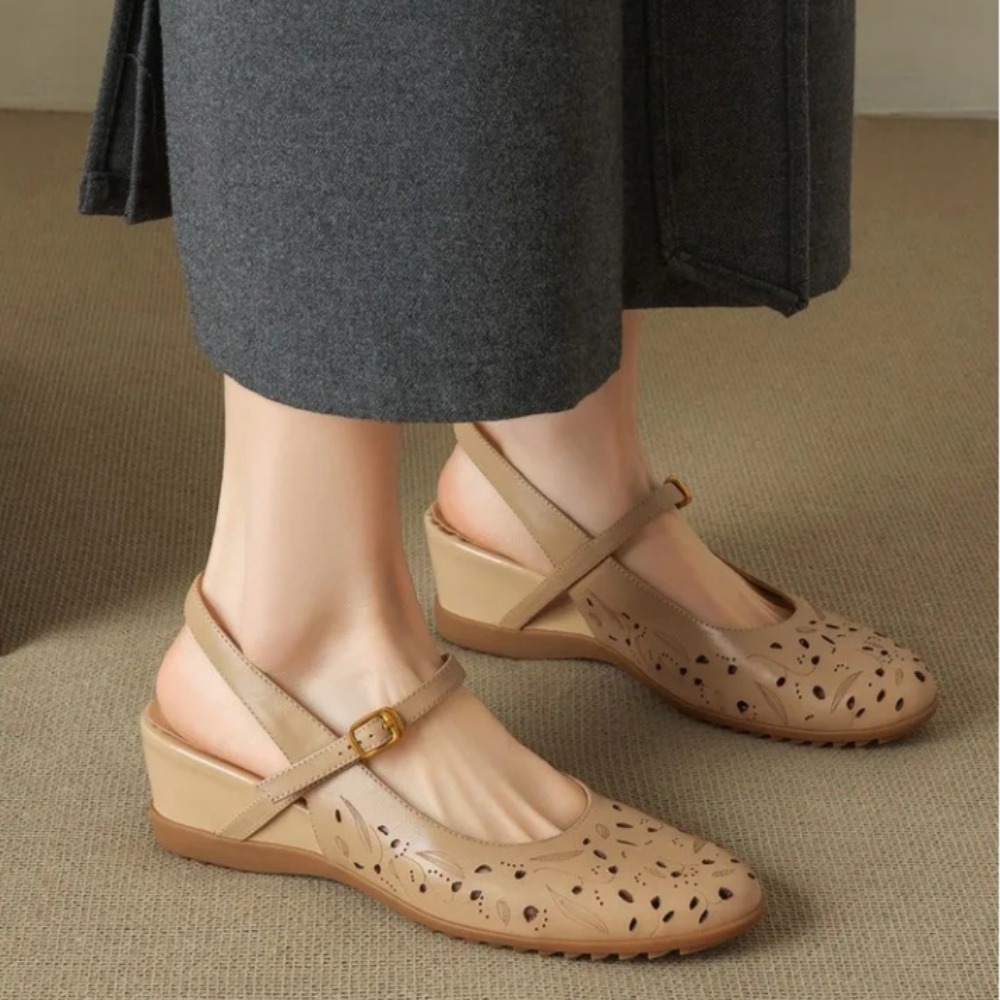 Sandały damskie na koturnie z  – Cork Wedge Sandal recenzja i cena