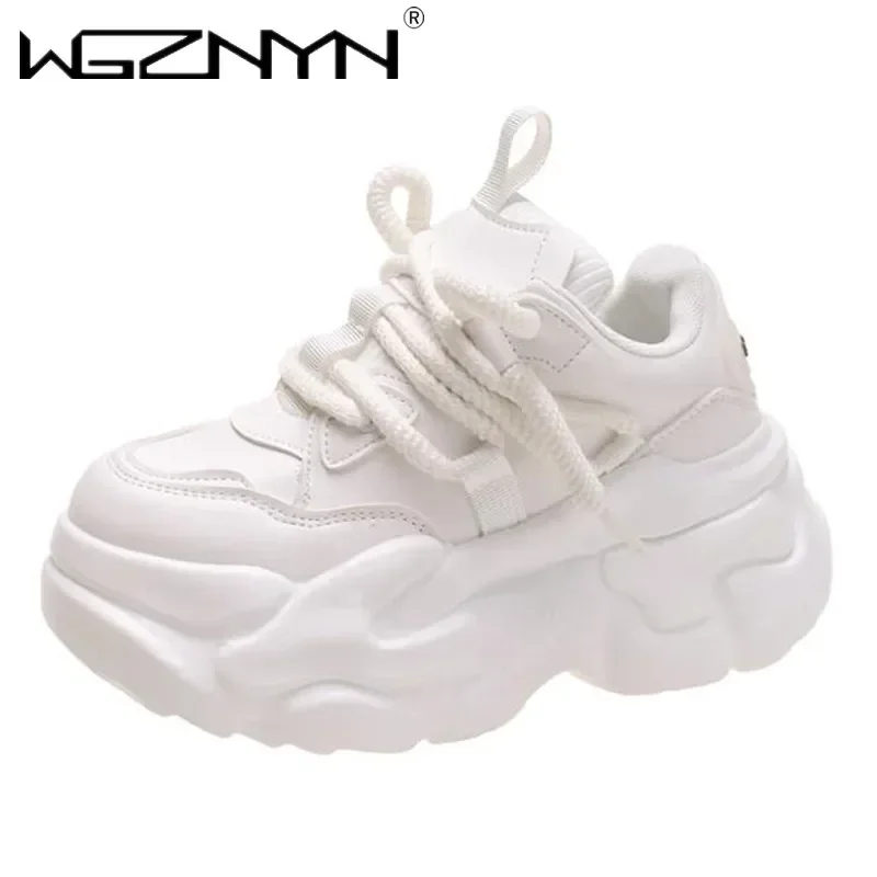 NOWE Damskie Skórzane Buty Cas – Wedge Heeled Sneaker recenzja i cena