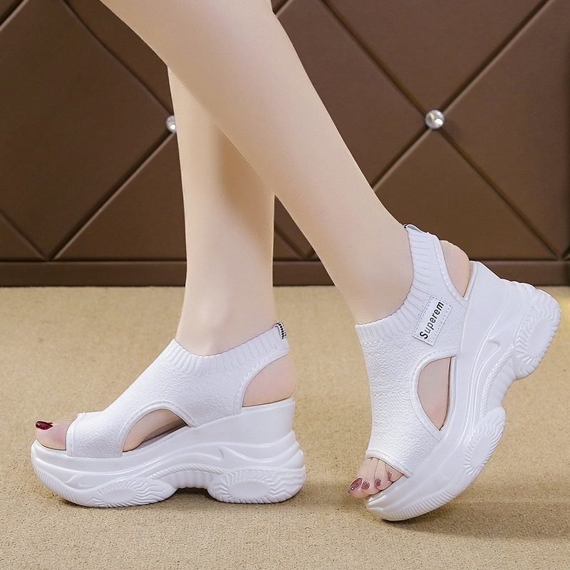 Damskie sandały na lato 2025,  – Wedge Heeled Sneaker recenzja i cena