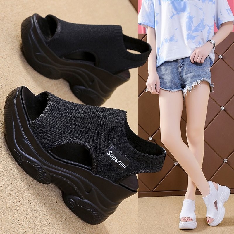 Damskie sandały na lato 2025,  – Wedge Heeled Sneaker recenzja i cena
