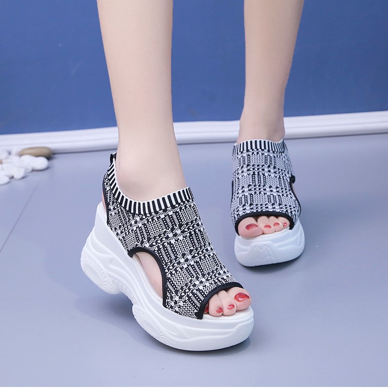Damskie sandały na lato 2025,  – Wedge Heeled Sneaker recenzja i cena