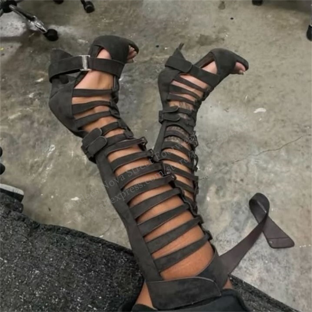 Gladiatorowe kozaki za kolano  – High Knee Heel Boots recenzja i cena