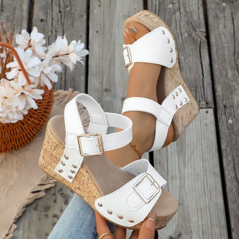 Damskie letnie sandały na kotu – Cork Wedge Sandal recenzja i cena