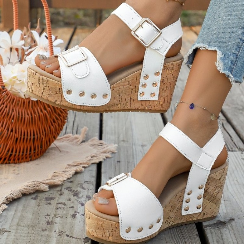 Damskie letnie sandały na kotu – Cork Wedge Sandal recenzja i cena