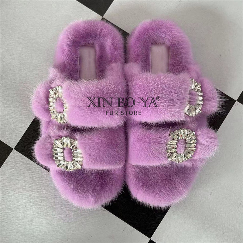 Klapki z norek Zimowe damskie  – Women Shoes Mk recenzja i cena
