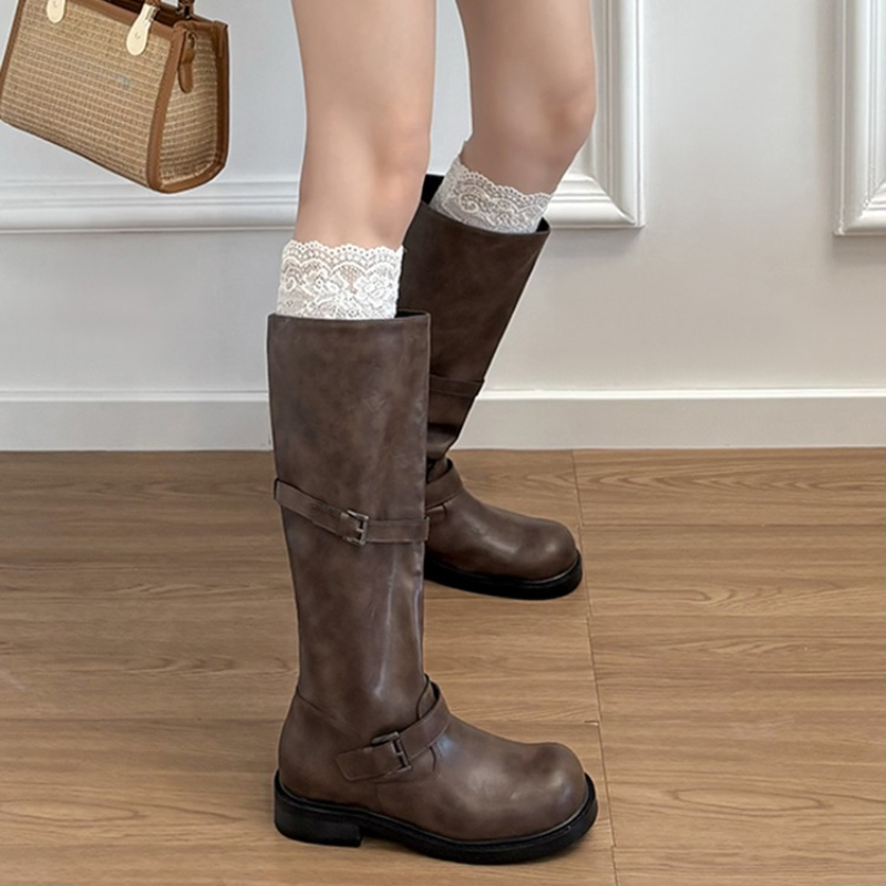 Botki damskie do kolan w stylu – High Knee Heel Boots recenzja i cena