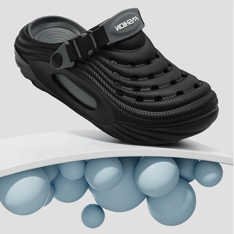 Męskie letnie klapki EVA na ze – Cork Wedge Sandal recenzja i cena