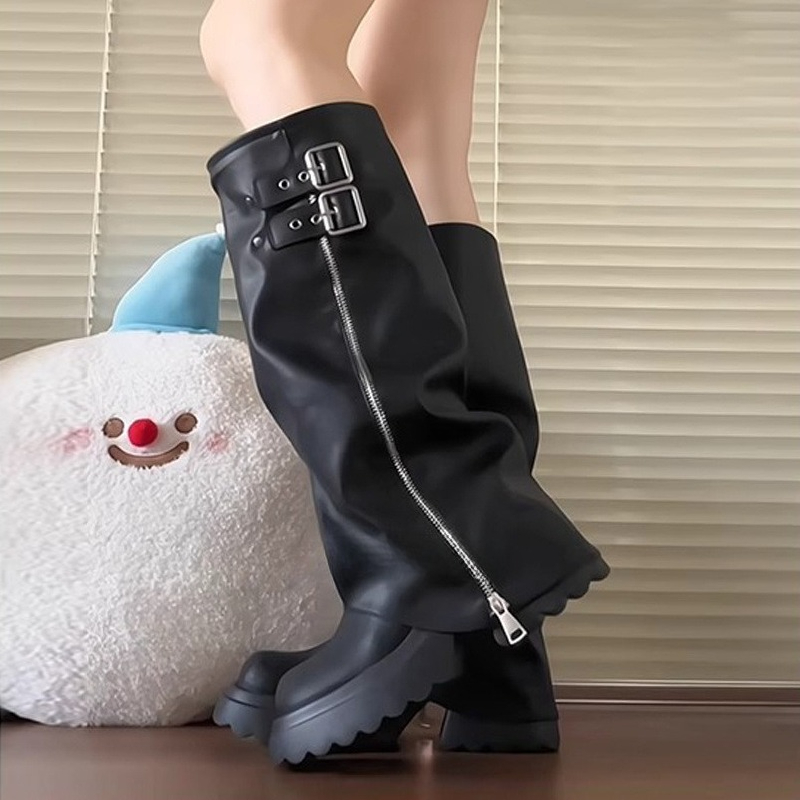 Botki damskie do kolan w stylu – High Knee Heel Boots recenzja i cena