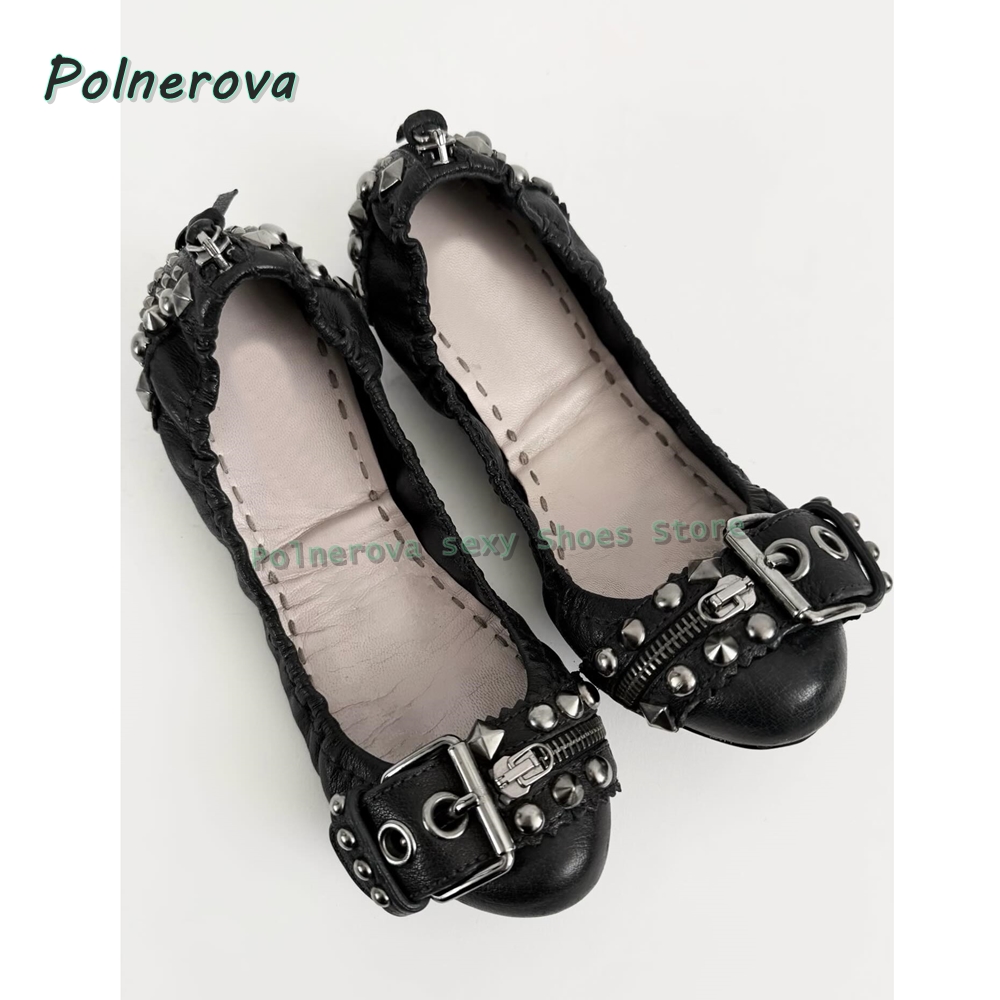 Buty Mary Jane z nitowaną klam – Women'S Shoes For Flat Feet recenzja i cena