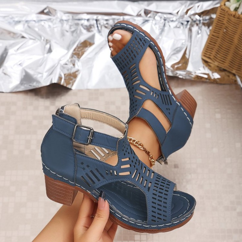 Sandały damskie w stylu rzymsk – Cork Wedge Sandal recenzja i cena