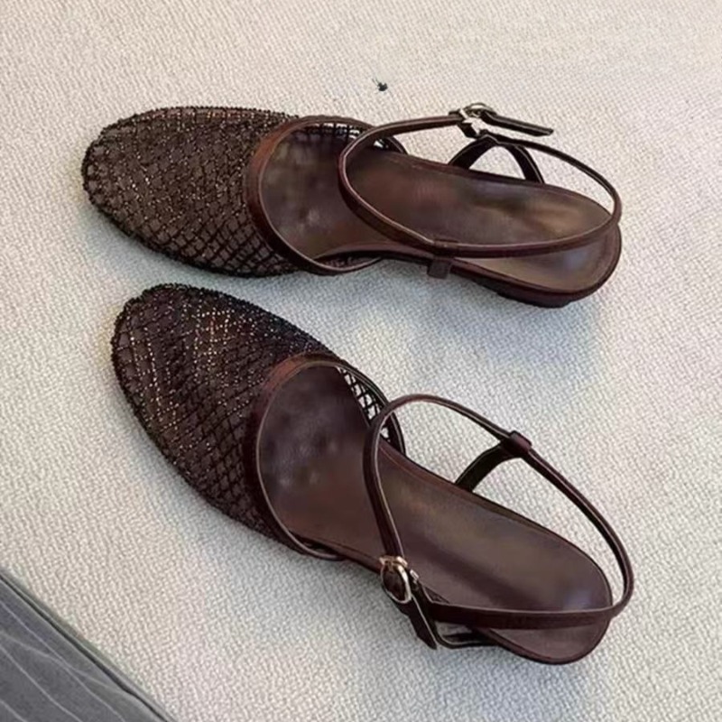 Francuskie sandały na koturnie – Rhinestone Sandal Women recenzja i cena
