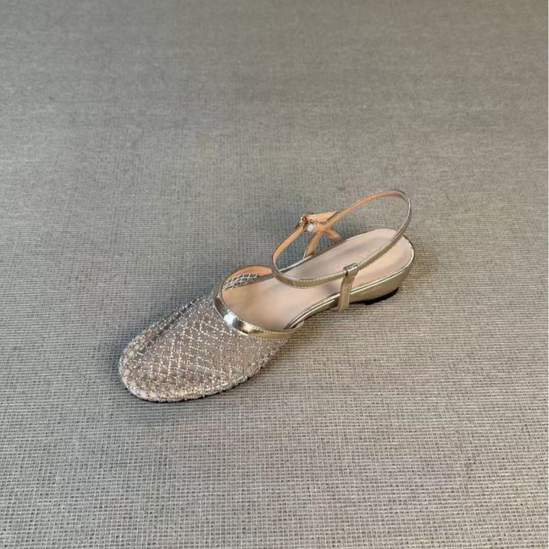 Francuskie sandały na koturnie – Rhinestone Sandal Women recenzja i cena