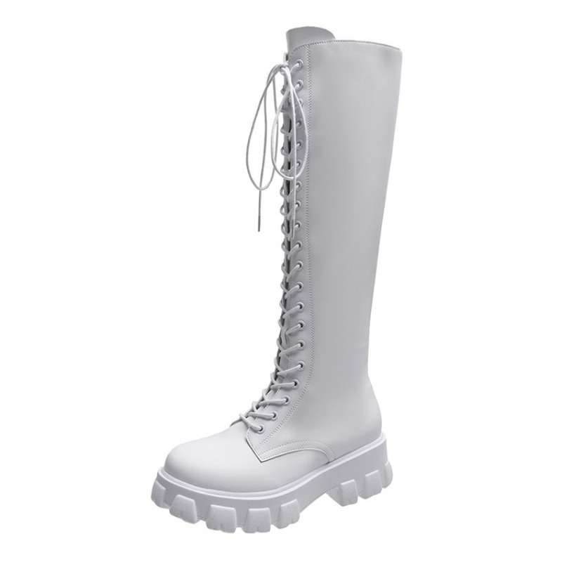Damskie kozaki za kolano sznur – High Knee Heel Boots recenzja i cena